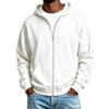 Felpa con cappuccio e zip colorata da uomo, giacca invernale casual
