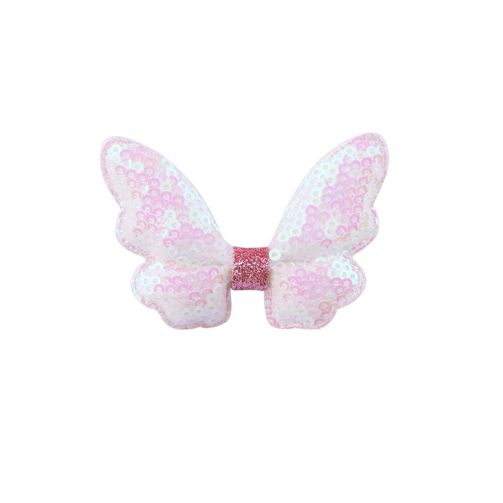 Glitter Mini Butterfly Hair Clips for Baby Girls Sparkly Colorful Hair Accessories Women Cute Small Tiny Clips Hair Accessories