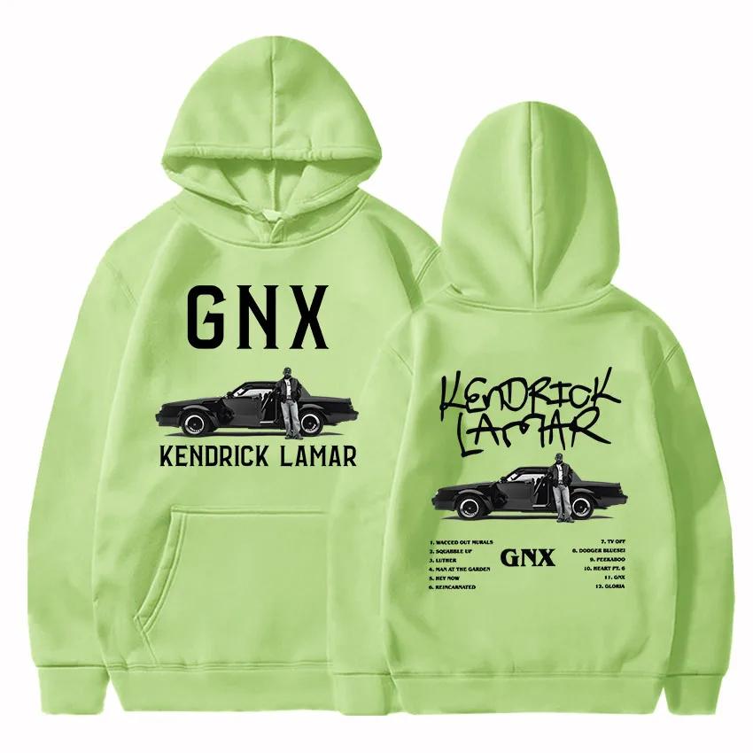 GNX Album 2024 Druck Hoodies Kendrick Lamar Rapper Rock Stil Sweatshirts Unisex Streetwear Langarm Kapuzenpullover Herren