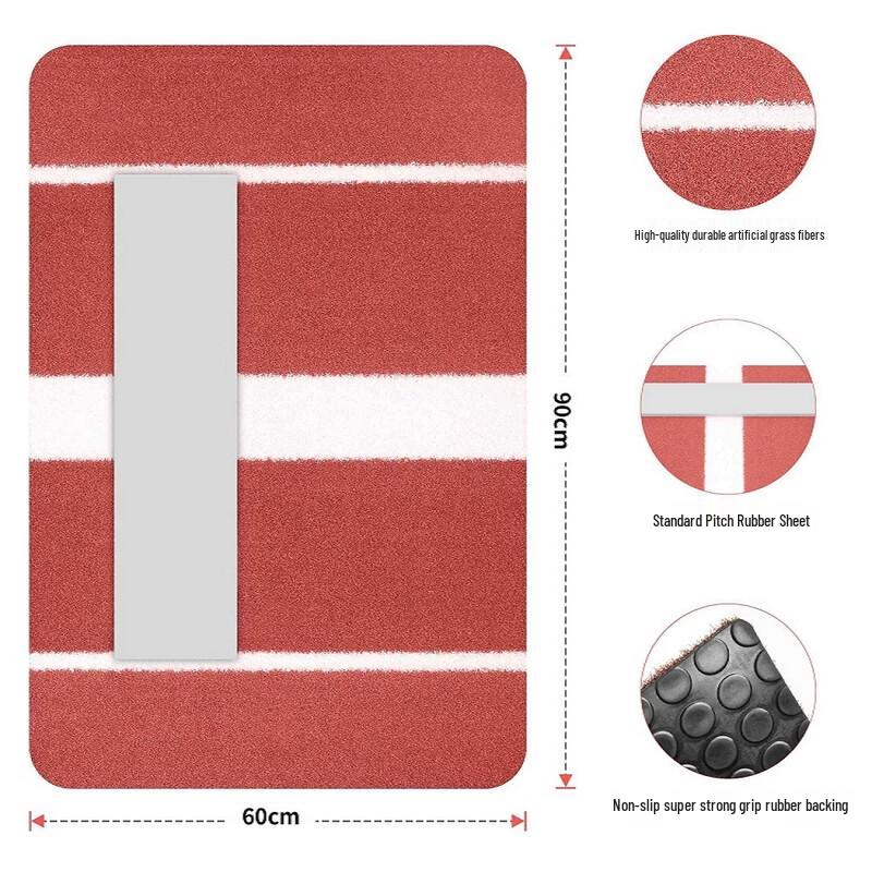 LISM Portable Non-Slip Baseball & Softball Practice Mat