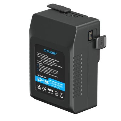 Batería de montaje en V BP-185 USB para cámaras de cine digital Sony HDCAM, XDCAM, luces LED, DSLR BMPCC 4K, monitores y otras videocámaras