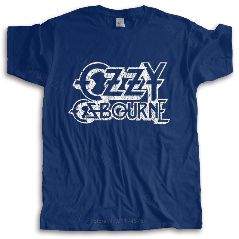 Tshirt men summer top tees Ozzy Osbourne 'Vintage Logo' T-Shirt Summer Paried T Shirts new fashion tee-shirt man tee