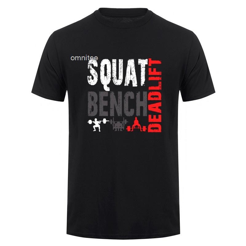 Powerlifting Squat Bench Deadlift Weightlifting T Shirt Oneck Cotton Unisex Summer Casual Tshirts Plus Size Loose Hj112