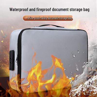 Waterproof Fireproof Folding Document Bag Folder