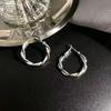 2026 Niche Design Silver Stud Earrings for Women - Light Luxury, High-End Cool Style