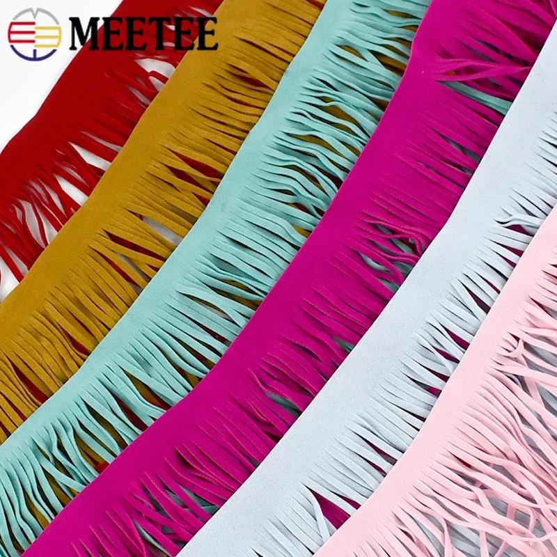 2Meters Fringe Ribbon 10-30cm Leather Suede Tassel Lace for Dresses Decoration Handbag Luggage Trimming Sewing Accessories