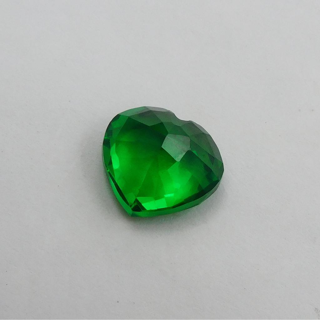 Natural Green Sapphire Heart Cut 10 Ct Rare CERTIFIED Loose Gemstones AA++ P-2091-h