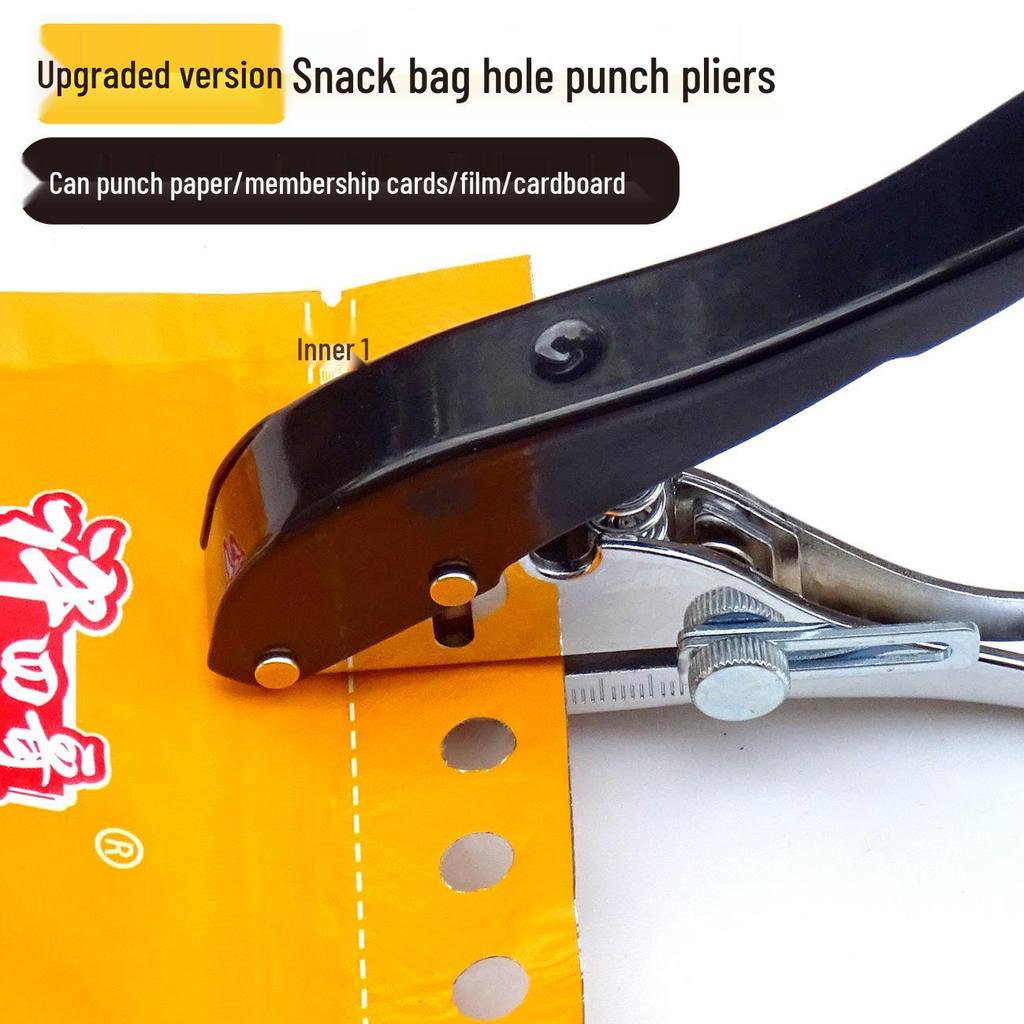 Handheld 5mm Hole Punch Pliers for Paper and PVC Cards