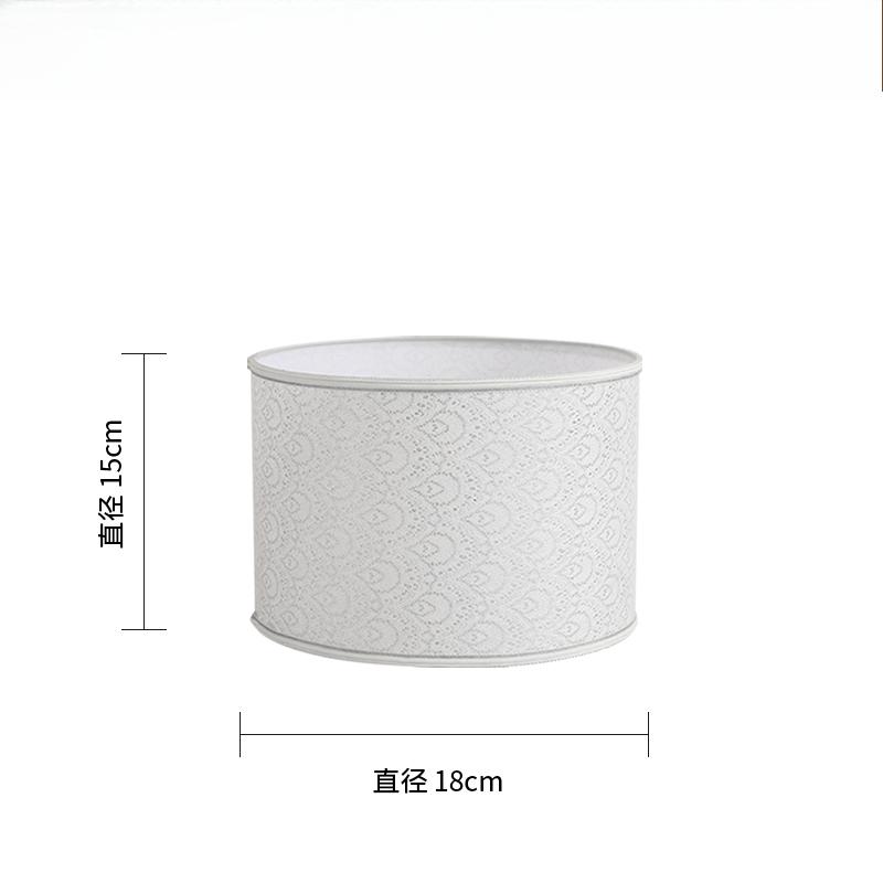 E27 Linen Fabric Metal Desk Lamp Cloth Lampshade 14/22/25cm Height Nordic Cloth Metal Lamp Shade Home Decoration