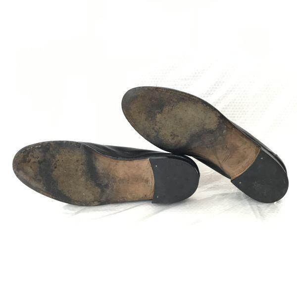 GINZA-1897-TOKYO FUTABAYA Leather Monk Strap Loafers 23.0 Black business shoes(USED)