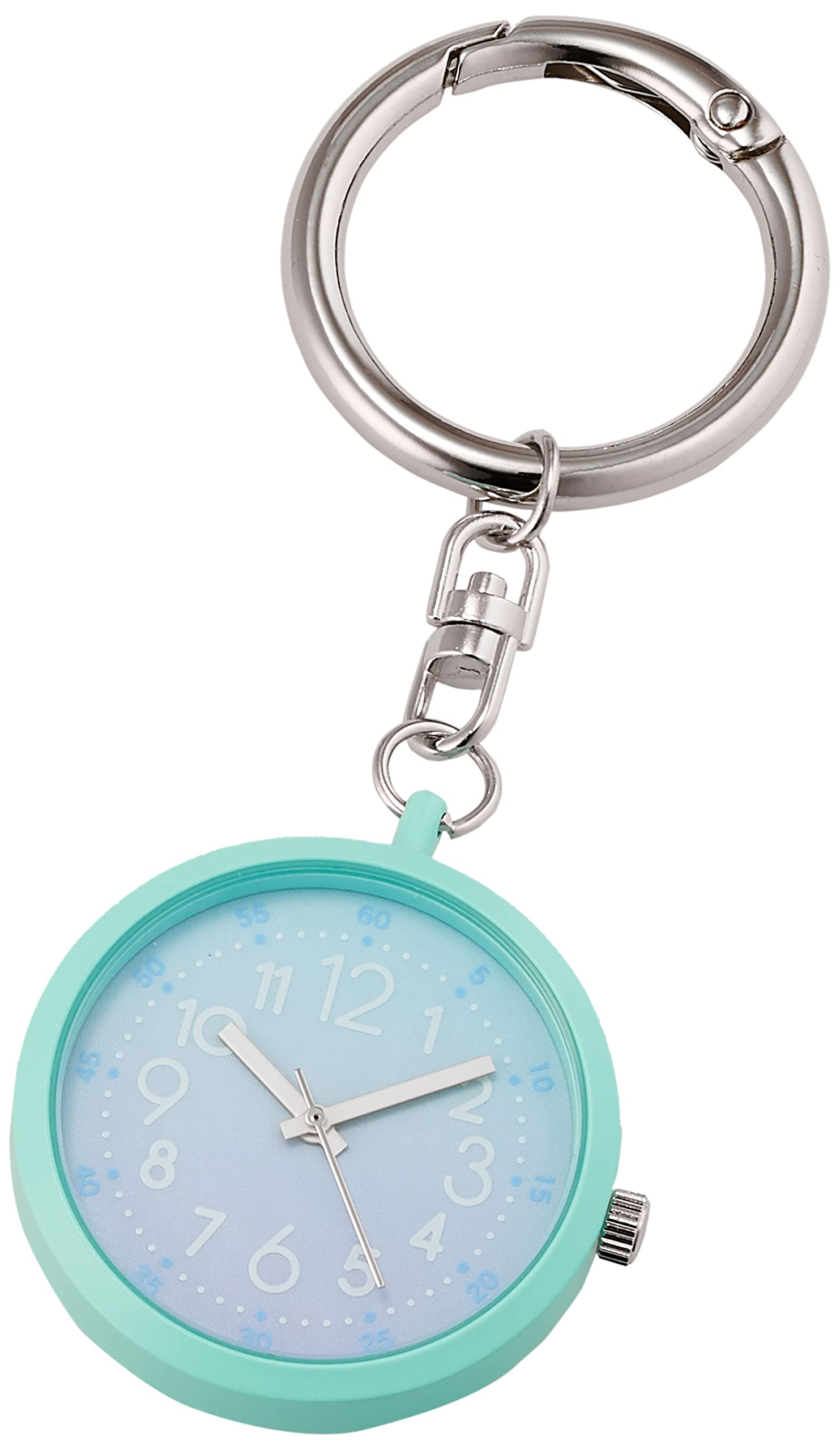 

Карманные часы с карабином Repas Analog Gradient Dial Girls Silver [Fieldwork] KDS013-4 синий