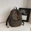 Schoolbag new large-capacity backpack leopard print computer backpack college student high school men's and women's schoolbags Korean version 