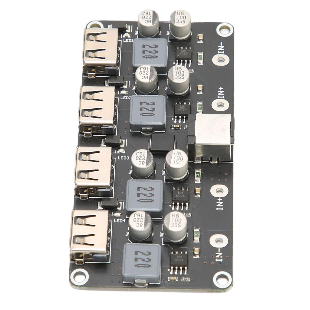 4 Way Fast Charge Module 12V 24V to QC3.0 Power Buck USB Phone Charging Converter Board