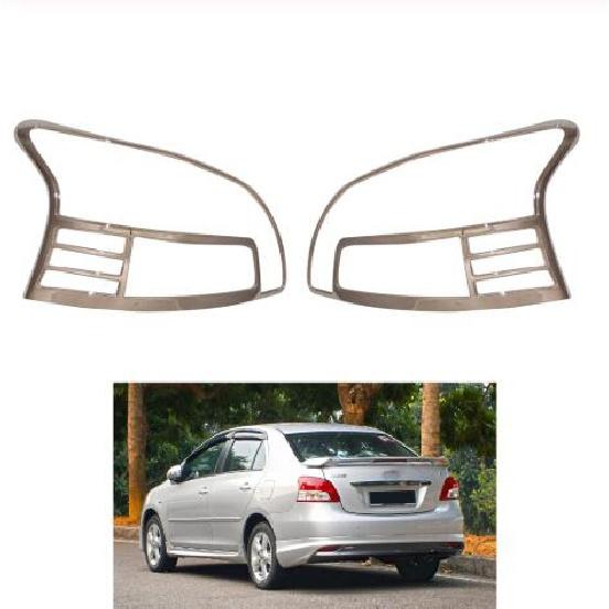 

2007-2013 Для Toyota Vios xp90 Yaris BELTA Sedan ABS хромированный задний фонарь, крышка лампы, накладка, крышка заднего фонаря