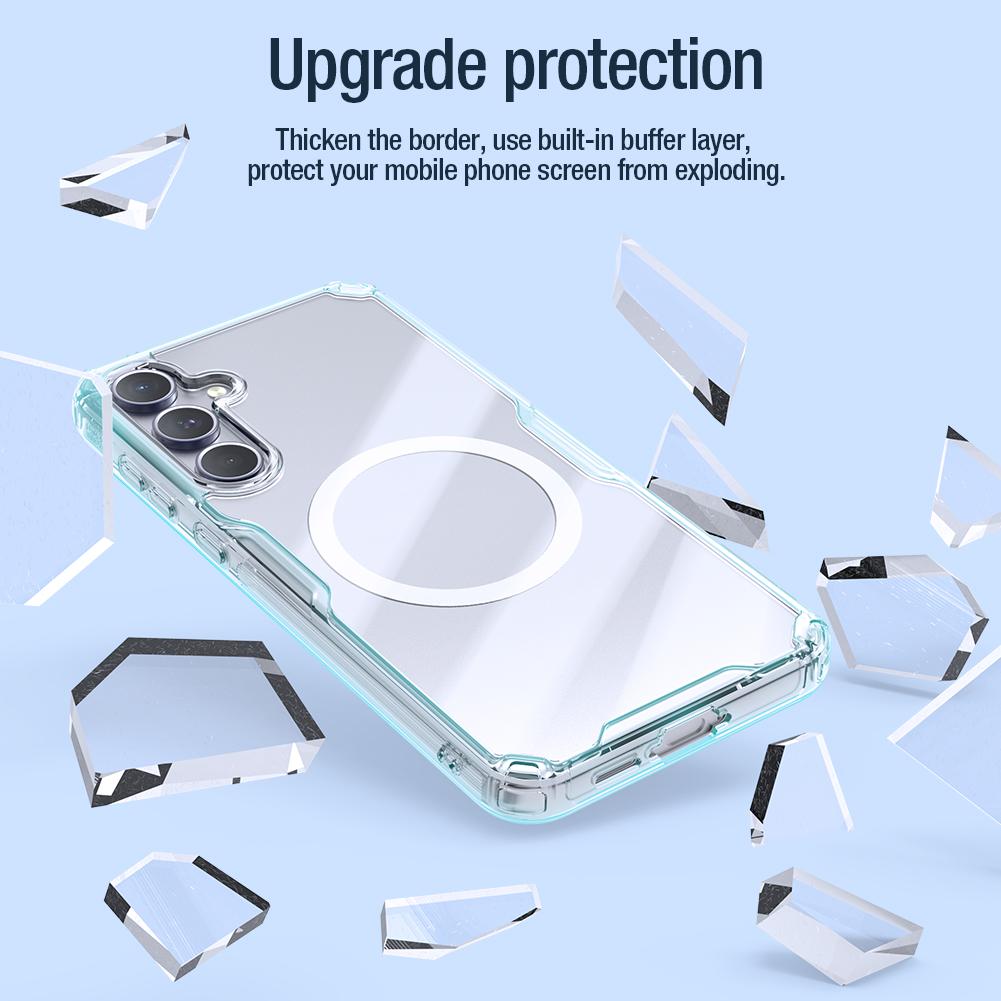 NILLKIN For Samsung Galaxy A55 Case Nature TPU Pro Magnetic Case Transparent Soft Silicon Cover Clear Case