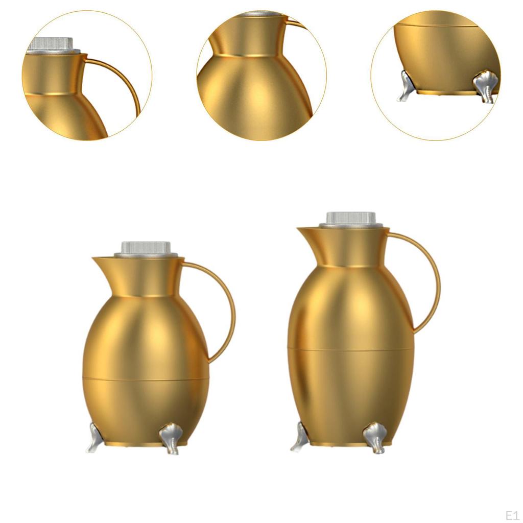 2x Insulated Coffee Carafe Tea Kettle Arab Style Leakproof Bottle Pot for Festival Eid