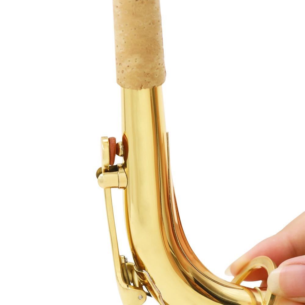 E Alt Saxofoon Messing Halsbuis, 2,5 cm Opening, Gebogen Muziekinstrument Accessoire met Saxofoon Mondstuk.