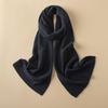Women's 100% Pure Cashmere Scarf - Autumn/Winter Solid Color, Fashionable & Versatile Knit Shawl