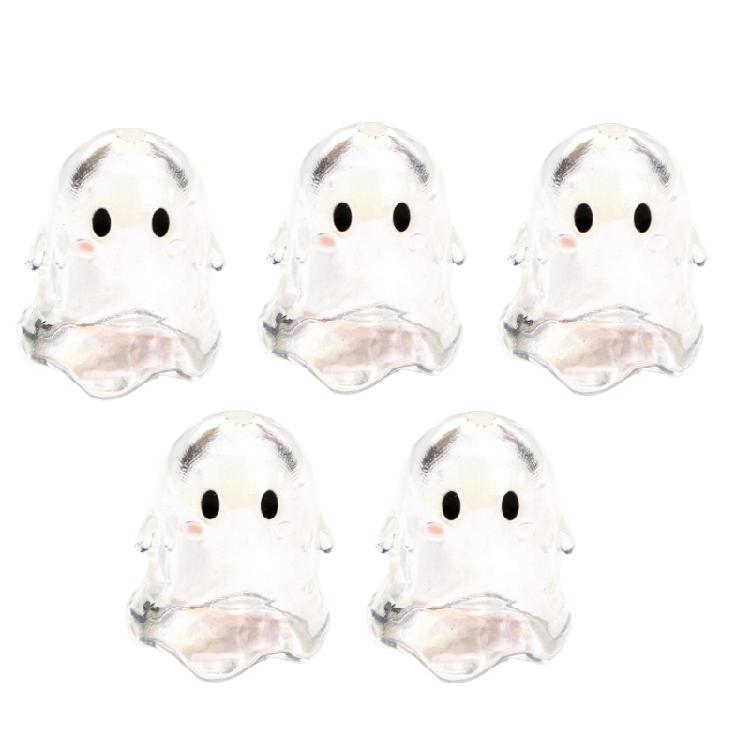 Pack of 5 Clear Acrylic Beads Necklace Bracelet Beads Acrylic Texture Loose Beads Set Handmade Jewelry Component