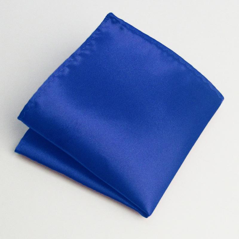 Men's Solid Color Pocket Square for Suits - Multi-color Wedding & Business Accessory Scarf