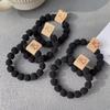 6-Pack Frosted Elastic Hair Rings - Durable, Simple Ponytail Bands for Women