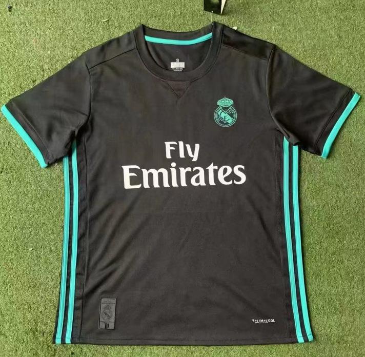 Club retro jersey home and away retro top nostalgic league Champions League version short sleeve Red Devils main Real Madrid