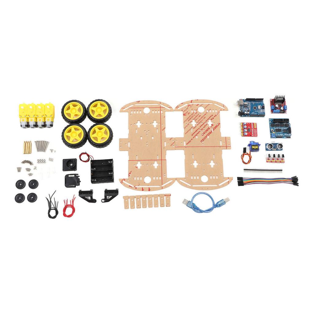 Smart Robot Car Chassis Kit Tracking Motor Robot Smart Car Platform for 4WD DIY