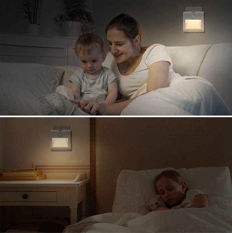 LED Motion Sensor Night Light - Energy-Saving, Eye-Friendly for Hallways, Staircases, and Kickboards