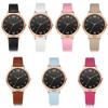 Leather Band Quartz Watch PU Strap Ladies Watch Minimalist Analog Watch  Formal Occasions