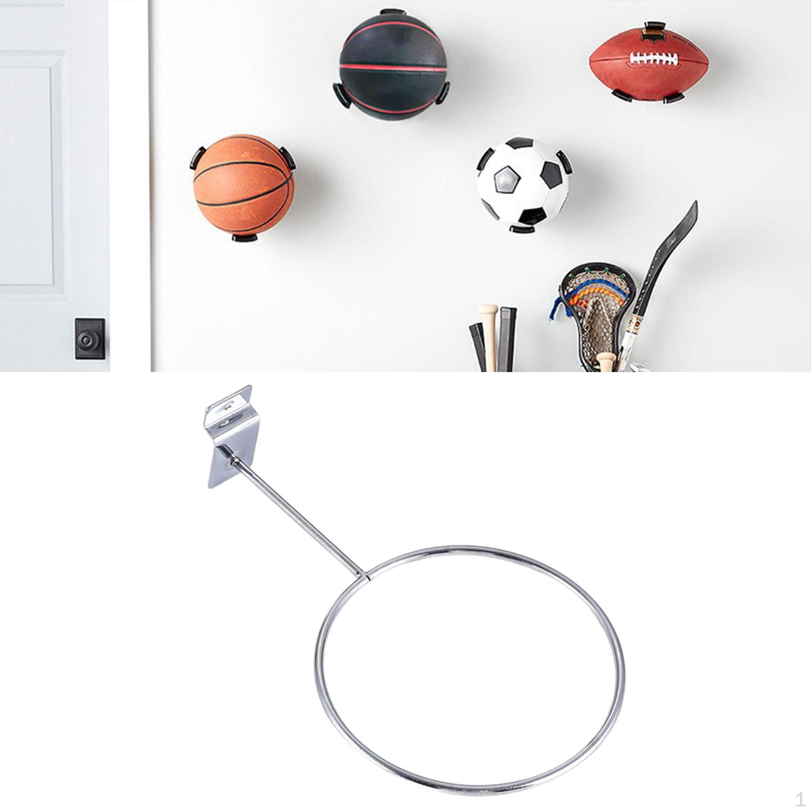 Держатель Навесная вешалка-стойка Шляпы Мяч Задняя часть для Баскетбола Футбола Волейбола серебряный 609₽