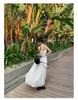 2024 Summer French Pure Lace Hollow Suspender Dress, Large Swing, No Return