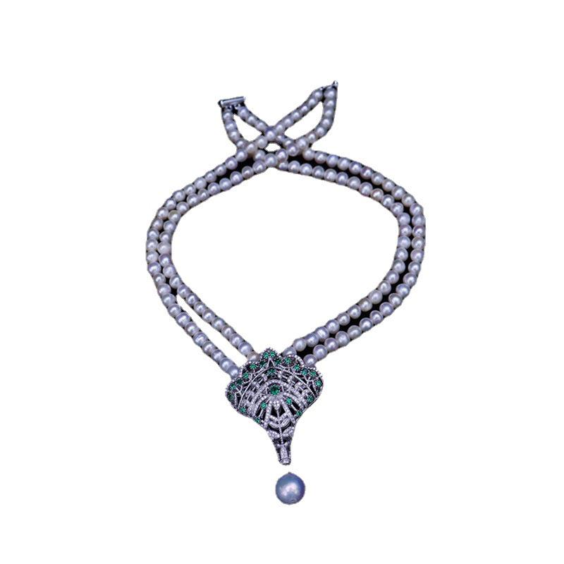 Elegant Natural Pearl Necklace for Women - Versatile Collarbone Chain with Noble Temperament