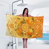 Orange Print Handtuch Sport Schnelltrocknend Super Saugfähig Camping Handtuch Super Weich Leichtgewicht Fitnessstudio Schwimmen Yoga Strand Handtuch