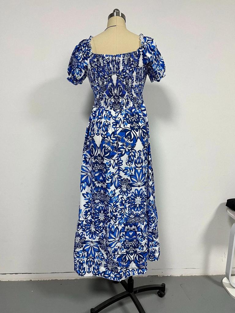 Women's Elegant Fashion Print Long Skirt Dress - New Arrival
