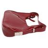 Women Underarm Bag Fashionable Glossy Surfaces PU Leather Shoulder Messenger Bag for Party Red