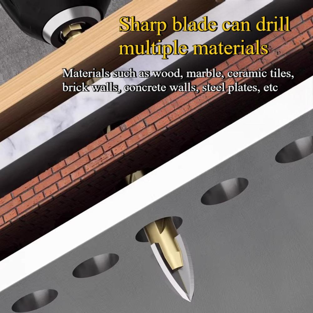 Cross Drill Bit Set Carbide Tip for Glass Ceramic Tiles Concrete Stone Metal Drilling High Hardness