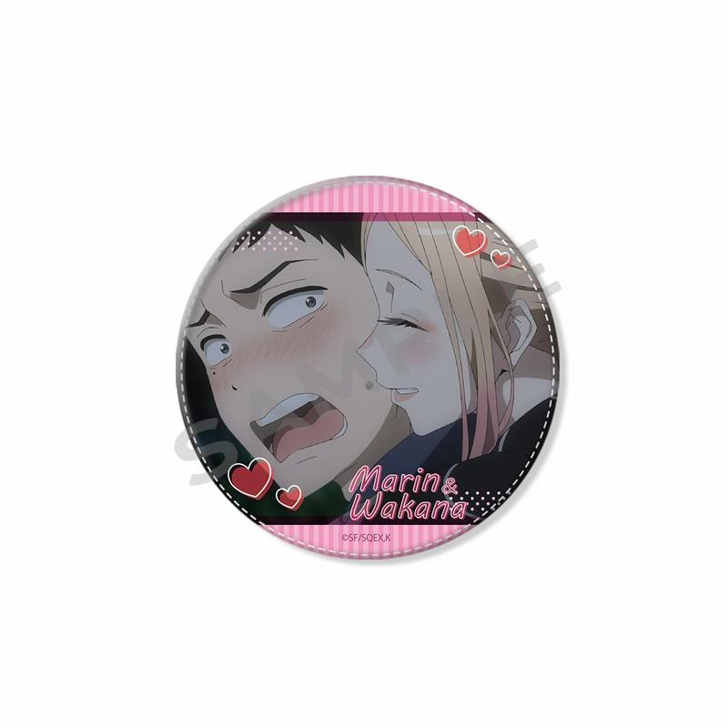 

My Dress-Up Darling Anime Brooch Pin Kawaii Cartoon Figure Marin Kitagawa Badge Bag Hat Accessories Animation Peripheral Gifts 32mm