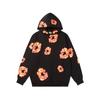 European and American 100%Cotton Foam Printed Hoodie Men's and Women's Hoodies