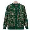 Middle-aged Elderly Spring and Autumn Knitted Sweater Jacket Female Mother Sweater Cardigan Grandmother Sweater Elderly Woman Clothes