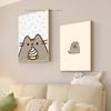 1 pz Cartone animato P-Pusheen K-Kawai Gatto Autoadesivo Poster Artistico Impermeabile Carta Adesivo Caffetteria Bar Stanza Decorazione Murale