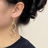 Korean S925 Silver Spiral Wave Earrings