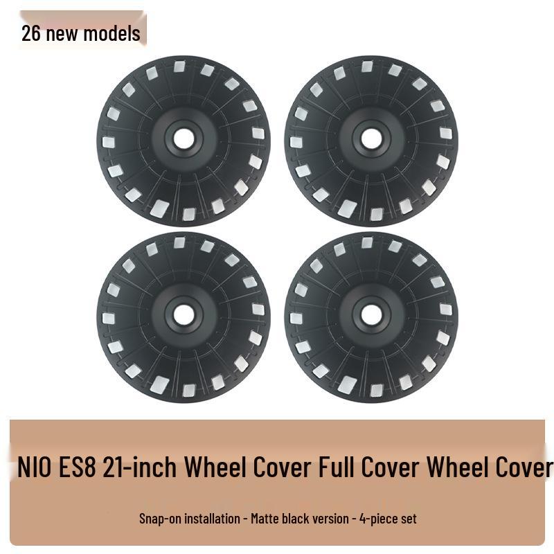 

Nio ES8 Hub Caps: Full-Coverage, Anti-Scratch, Blackened Wheel Protective Covers, Compatible with 26 Models