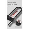 U-shaped Anti-theft Glass Door Lock Double Handle For Bicycle Shops Electronic Vehicle Protection U-lock Extension Plug-in