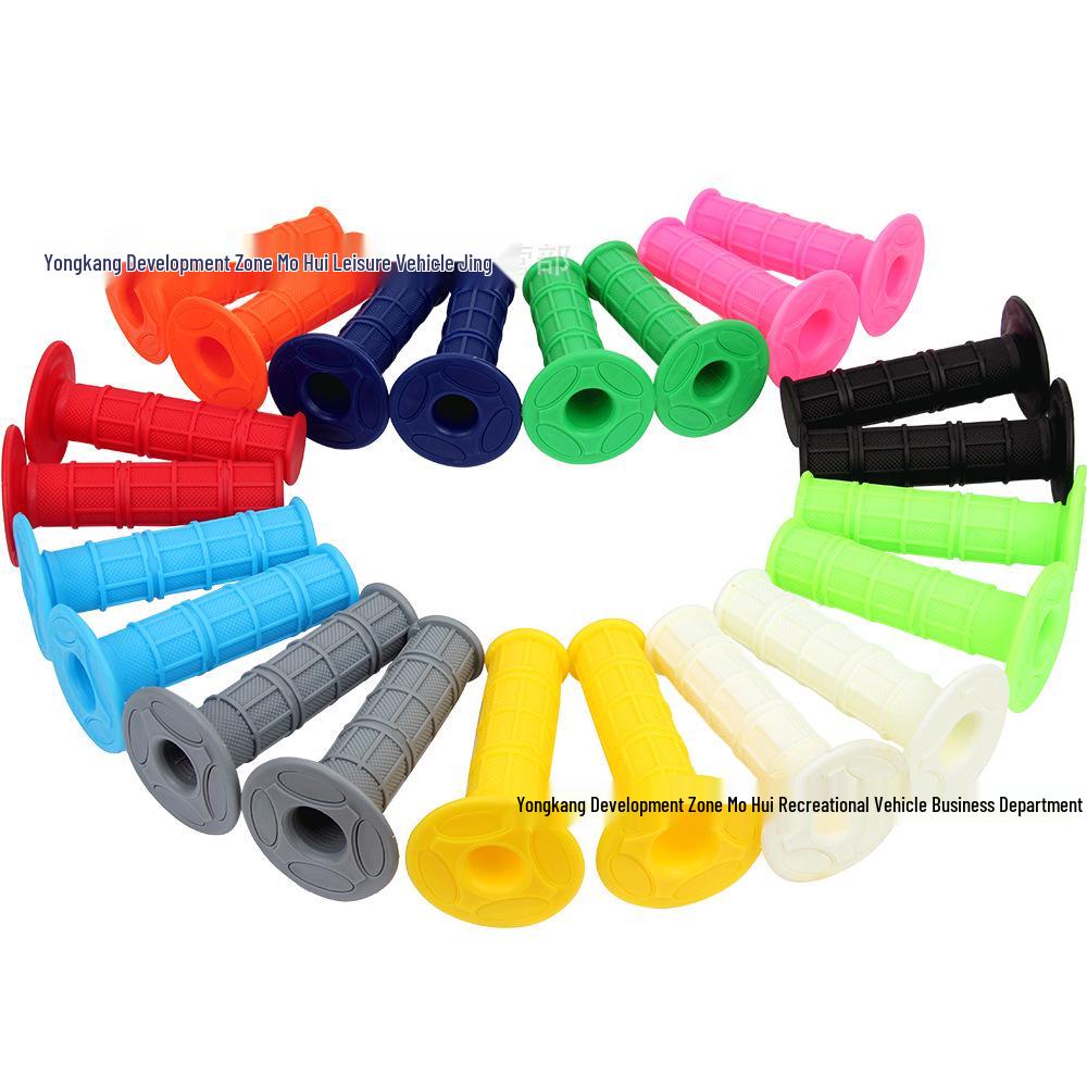 

Силиконовые ручки руля для квадроциклов и внедорожных мотоциклов - 12 цветов, супермягкие перчатки с поворотной ручкой газа синий