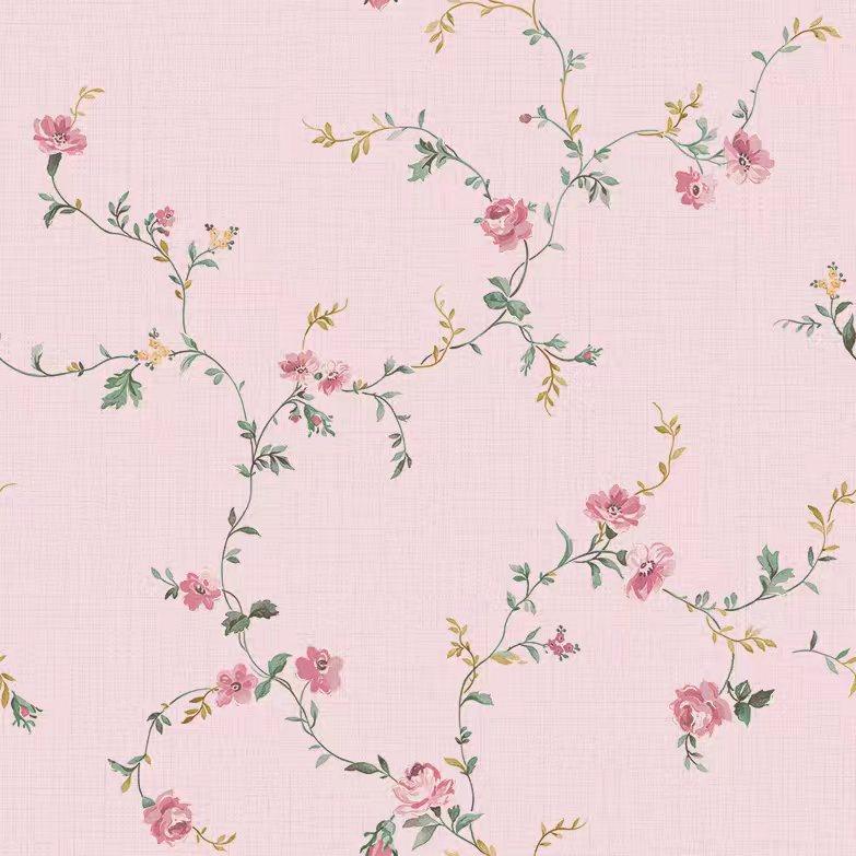 Europen Pastoral Style Little Flowers Non-woven Wallpaper Bedroom Living Room Decoration Wall Paper Roll Hom Blue Pink White