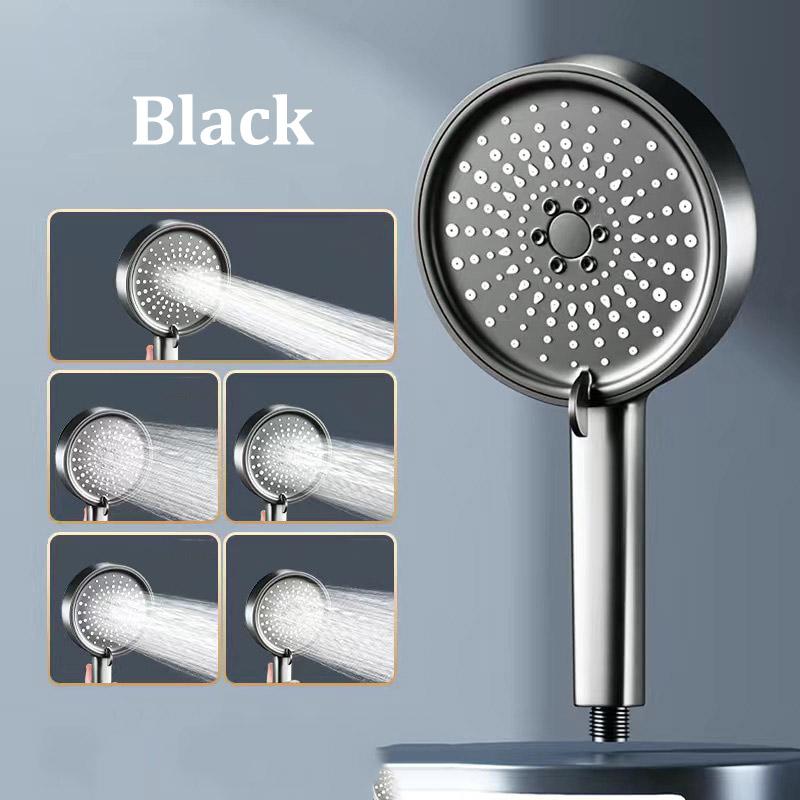 Pressurized Large Panel Shower Head 5 Modes Large Water Flow Multifunctional Bathroom Shower Head Set