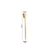 Gold-Plated Portuguese-Japanese Stainless Steel Cutlery Set: Knife, Fork, Dessert Spoon, Chopsticks, Ice Cream Spoon, Fruit Fork