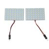 2 Pcs 12V Car 48 LED Panel Light Festoon Ba9s Dome Map Interior Bulbs