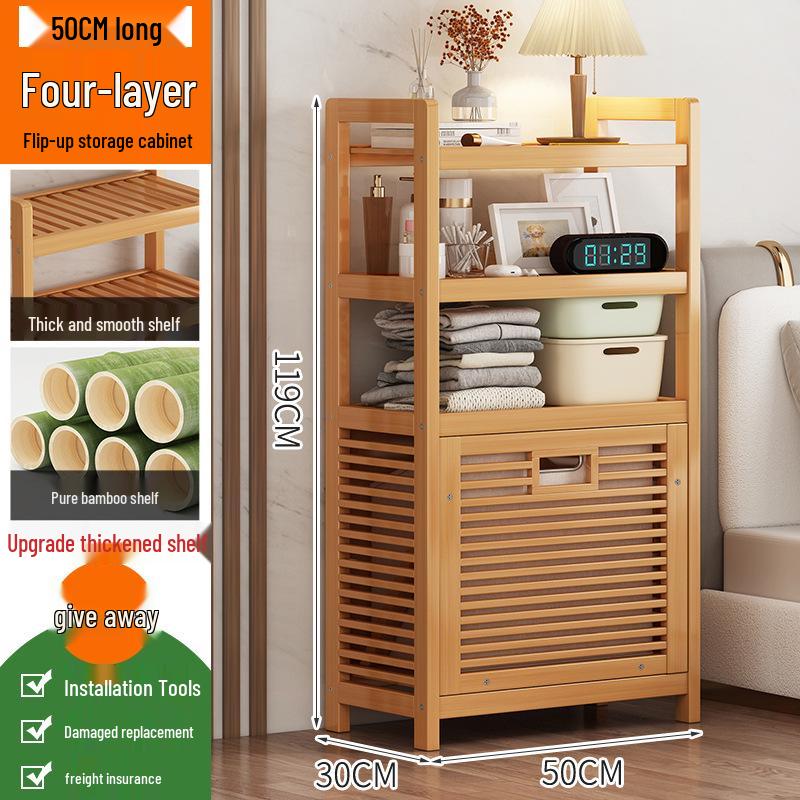 Multi-Layer Floor Storage Rack for Clothes and Bathroom Essentials