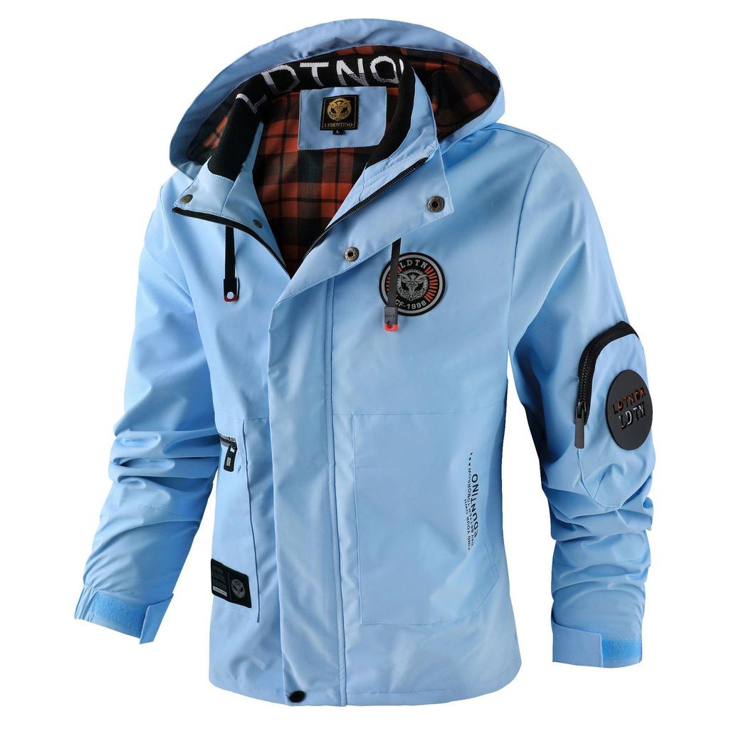 Men's Waterproof Hooded Windbreaker Jacket Parka Coat - Outdoor Casual Wear
